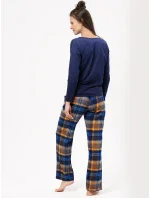 Pyžamo Key LNS 937 B24 Flanelové dlouhé/r S-XL dámské