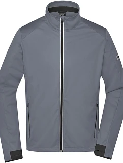 Daiber JN 1126 Pánská 3-vrstvá sportovní softshell bunda 02.1126 titan/black