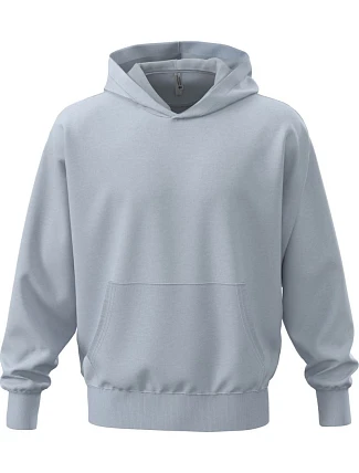 Next Level Apparel N 9307 Těžká oversize unisex mikina s kapucí 08.9307 stonewash denim