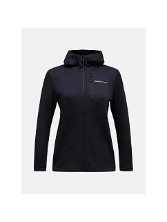 Mikina PEAK PERFORMANCE W Trail Polartec Zip Hood, černá