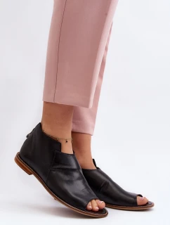 Dámské kožené sandály Laura Messi 2443 černé