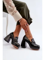 Dámské patentované boty na vysokém podpatku Černá D&A Dámské patentované boty na vysokém podpatku Černá D&A