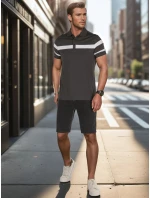 Pánské džínové šortky černé FashionStreet SX2493