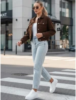 Dámská hnědá džínová bunda FashionStreet TY5343