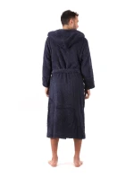 Pánský župan Athena s kapucí 3116 tmavě modrá - Vestis Pánský župan Athena s kapucí 3116 tmavě modrá - Vestis