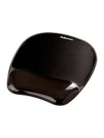 Gelová podložka pod myš a zápěstí Fellowes CRYSTAL černá