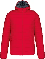 Kariban K 6110 Lehká pánská prošívaná bunda s kapucí 20.6110 red Kariban K 6110 Lehká pánská prošívaná bunda s kapucí 20.6110 red