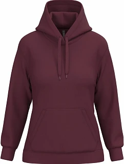 Kariban K 473 Dámská mikina s kapucí 20.K473 wine