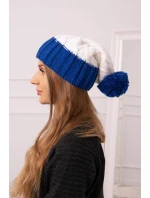 Milano fleecová čepice K203 ecru+chabra