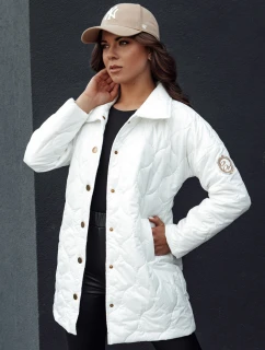 Dámská prošívaná přechodová bunda RATIA ecru FashionStreet TY4526