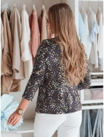 Dámská bunda do pasu MARABELL navy blue FashionStreet PY0126