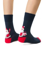 Steven Merry Christmas 136 barva: tmavě modrá - Santa Claus