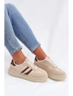 Dámské tenisky na platformě Béžové Galleria