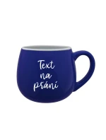 TEXT NA PŘÁNÍ - modrý keramický hrníček 300 ml