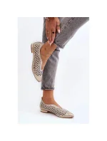 Dámské balerínky 2883/004 Ecru - ZAZOO Dámské balerínky 2883/004 Ecru - ZAZOO