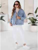 Dámská džínová bunda DENZARIA modrá FashionStreet TY4905
