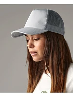 Beechfield B 642 5 panelová Snapback kšiltovka "Microknit Trucker" 53.0642 light grey