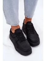 Nízké Dámské Tenisky Big Star RR274A311 HI-POLY SYSTEM Černé