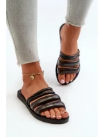 Dámské ploché gumové pantofle Ipanema Puffer Tiras Fem Black Dámské ploché gumové pantofle Ipanema Puffer Tiras Fem Black