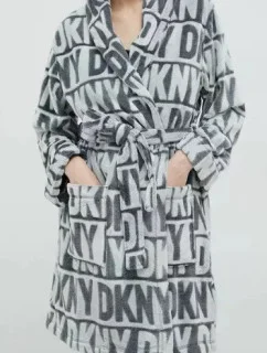 Dámský župan YI2222605F 031 šedá - DKNY