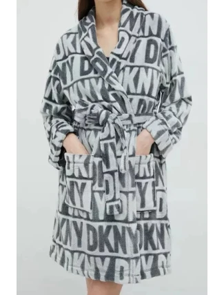 Dámský župan YI2222605F 031 šedá - DKNY Dámský župan YI2222605F 031 šedá - DKNY