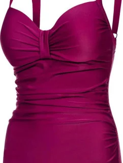 Dámské jednodílné plavky OLIVIA fialové - AQUA SPEED