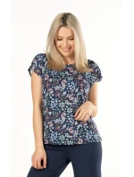 Mefemi Mix&Match Dámská pyžamová košile s potiskem Margot S-2XL