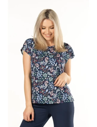 Mefemi Mix&Match Dámská pyžamová košile s potiskem Margot S-2XL