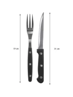 PŘÍBOR NŮŽ A STEAKOVÁ VIDLIČKA 8 KUSŮ