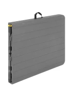 DŘEVĚNÝ STŮL SKLÁDACÍ V KUFŘÍKU 180x74CM MAX.100KG DŘEVĚNÁ DESKA TEMNĚ ŠEDÁ DŘEVĚNÝ STŮL SKLÁDACÍ V KUFŘÍKU 180x74CM MAX.100KG DŘEVĚNÁ DESKA TEMNĚ ŠEDÁ