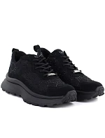 Dámské tenisky se síťovinou a zirkony černé Goe TT2N4041