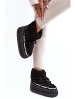 Dámské černé zateplené boty do sněhu Rohes Dámské černé zateplené boty do sněhu Rohes