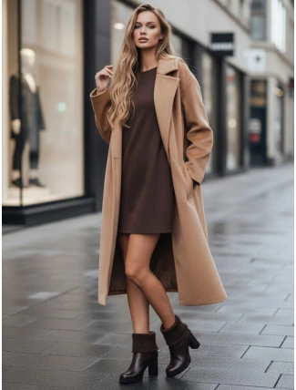 Dámské hnědé boty FashionStreet na podpatku ZY1315