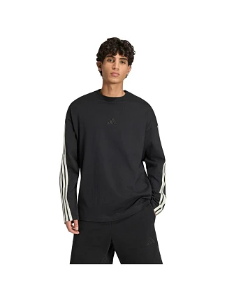Pánské tričko adidas Kit 3-Stripes Long Sleeve, černé, KF2427 Pánské tričko adidas Kit 3-Stripes Long Sleeve, černé, KF2427