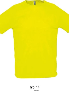 SOL'S Sporty Pánské raglánové sportovní tričko 25.1939 neon yellow