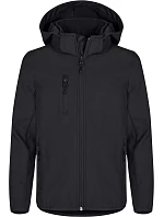 Clique Classic Softshell Jkt Jr Dětská 3-vrstvá softshellová bunda s kapucí 67.0909 black Clique Classic Softshell Jkt Jr Dětská 3-vrstvá softshellová bunda s kapucí 67.0909 black