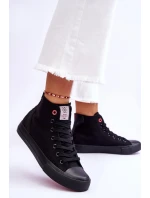 Dámské klasické vysoké tenisky Cross Jeans LL2R4088C černé Dámské klasické vysoké tenisky Cross Jeans LL2R4088C černé