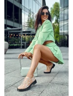 Dámské Kožené Boty Maciejka 04087-18 Oranžová a černá