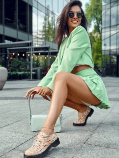 Dámské Kožené Boty Maciejka 04087-18 Oranžová a černá