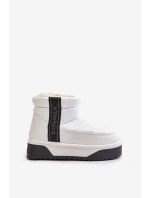Nízké Sněhové Boty Na Tlusté Podešvi D.Franklin Bílé DFSH371011