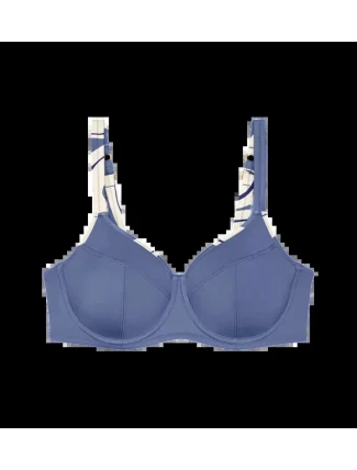 Dámská plavková podprsenka Summer Allure W sd 01 modré/ecru - Triumph Dámská plavková podprsenka Summer Allure W sd 01 modré/ecru - Triumph