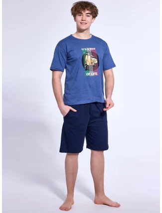 Cornette F&Y Boy pyžamo 500/49 Scooter kr/r 164-188 Cornette F&Y Boy pyžamo 500/49 Scooter kr/r 164-188