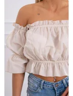 Španělská halenka béžová Španělská halenka béžová