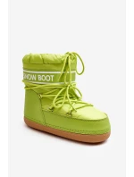 Dámské vázané sněhové boty olivové Soia