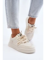 Dámské tenisky z ekokůže béžové Avanalis