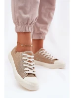 Dámské Textilní Tenisky Big Star RR274795 Béžové