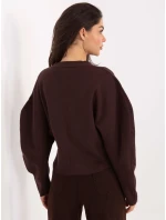 PM SW svetr CV6656.59 tmavě hnědý