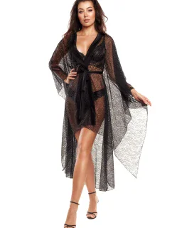 V-10510 černé negližé - Axami