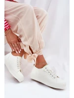 Dámské tenisky na platformě z ECO kůže Big Star – bílé