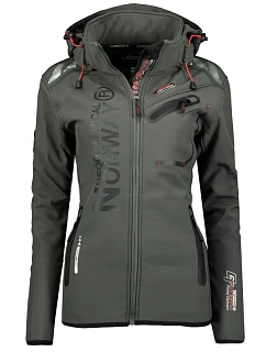 Geographical Norway Softshell REINE ASSOR  B  LADY 068 (WW1972F/GN/tmavě šedá / černá)
